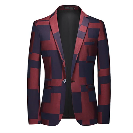 Blazer Men 3D Sequin Printed Pocket Lapel Blazer - Blazer - Micoopie - Mad Fly Essentials