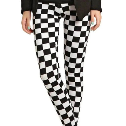 Women Vintage Houndstooth Leggings - Mad Fly Essentials