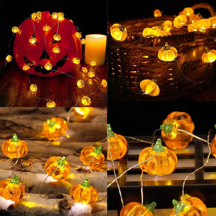 Halloween Pumpkin LED String Lights - Mad Fly Essentials