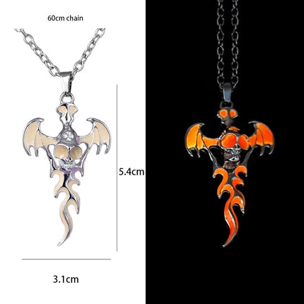 Necklace Luminous Kids Gothic Dragon Neck Cord Party Pendant Boy New - Losstower - Necklace - Mad Fly Essentials