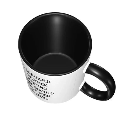Coffee Mug I Survived Another Meeting Mug - Coffee Mugs - Magic Mugs - Mad Fly Essentials