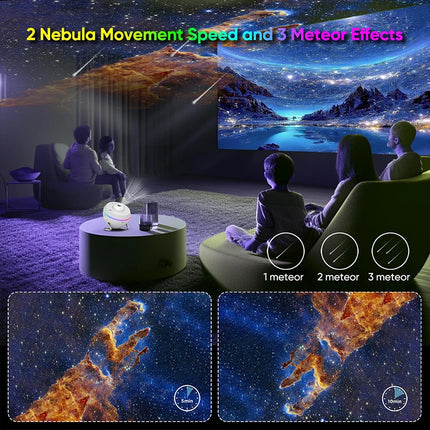 LED Night Light 12N1 Galaxy Star Meteor Projector - LED Night Light - Toucloud - Mad Fly Essentials