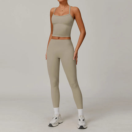 Activewear Set Women 2pc Crop Top Yoga Sportswear Set - Activewear Set - Bessmini - Mad Fly Essentials