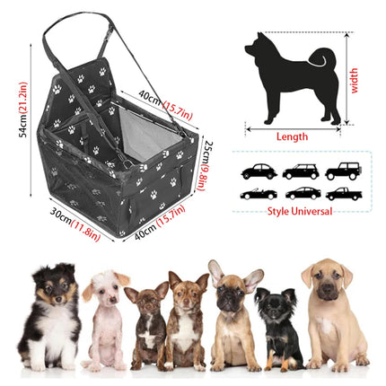 Pet Booster Seat Foldable Waterproof Dog Carrier Auto Seat - Pet Booster Seat - Pet Essentials - Mad Fly Essentials
