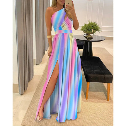 Maxi Dress Women Sleeveless Solid Evening Party Dress - Maxi Dress - Cozok - Mad Fly Essentials
