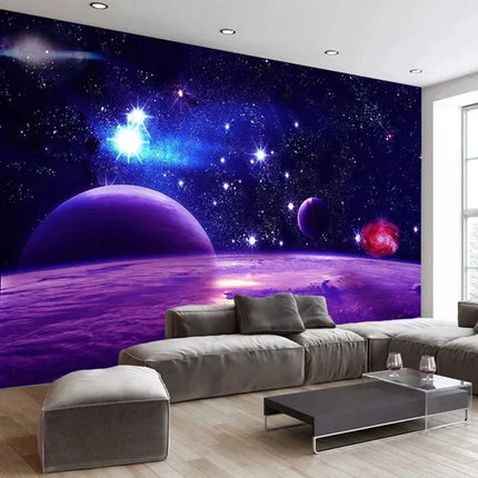 Custom 3D Starry Sky Mural Wallpaper - Home & Garden Mad Fly Essentials
