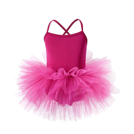 Baby Girl 1-8y Sleeveless Pink Princess Tutu Dress - Mad Fly Essentials