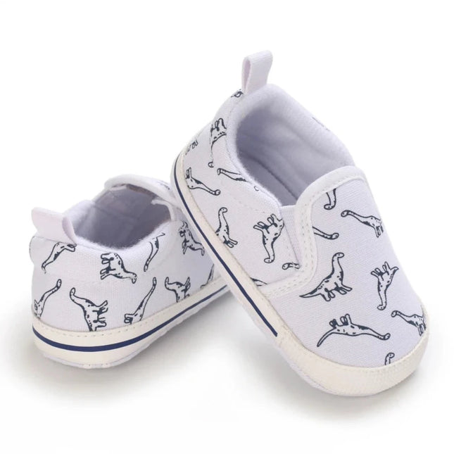 Baby Boys Casual Dinosaur Canvas Shoes