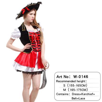 Women Pirate Carnival Costume Dress