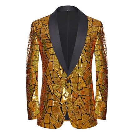 Blazer Men Party Sequin One Button Holiday Costume - Blazer - Disfraz - Mad Fly Essentials