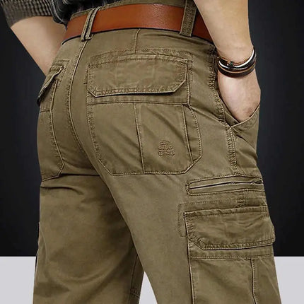 Cargo Pants Men Straight Leg Casual Khaki Pants - Cargo Pants - ICPANS - Mad Fly Essentials