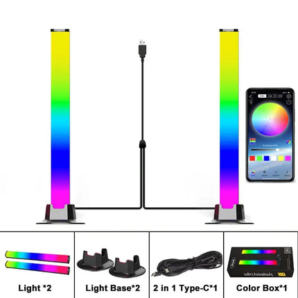 Smart LED Symphony RGB Music-Rhythm Ambient Lamp