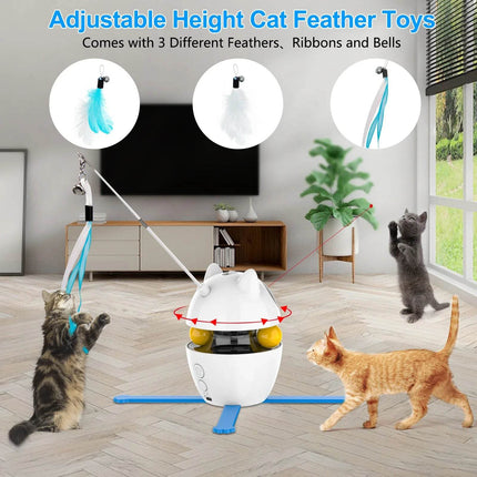 4-in-1 Cat Indoor USB Interactive Pet Toys - Mad Fly Essentials