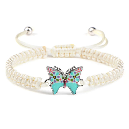 Bracelet Butterfly Girl Chain Link Braided Wearables - Bracelet - Losstower - Mad Fly Essentials
