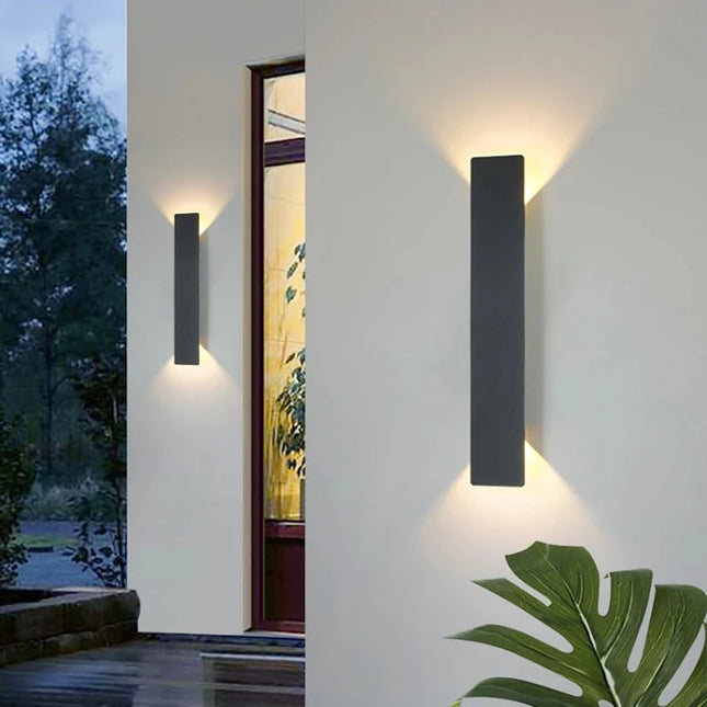 Modern Minimalist Black White 18W LED Wall Sconce