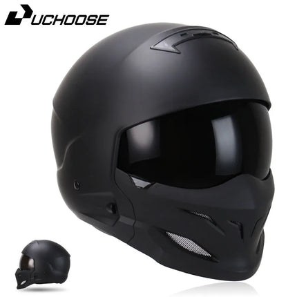Motorcycle Helmet Half Predator Detachable Multi-purpose Helmet - Motorcycle Helmet - Kemimoto - Mad Fly Essentials