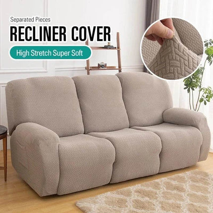 1/2/3 Seater Recliner Jacquard Sofa Slipcover - Mad Fly Essentials