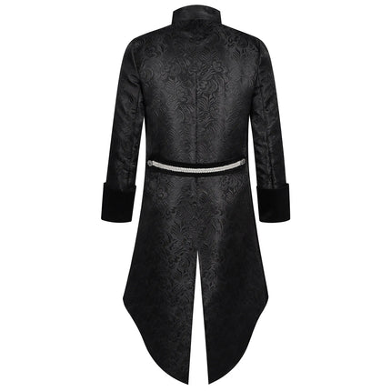 Costume Wear Men Black Court Style Steampunk Tailcoat - Costume wear - Iairay - Mad Fly Essentials