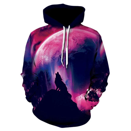 3D Hoodies Men Animal Wolf Blue Sweatshirt Hoodies - 3D Hoodies - TrendSetter - Mad Fly Essentials