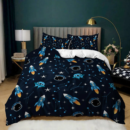 Duvet Set Home 3D Rocket Bedding Set - Duvet Set - Dutrieux - Mad Fly Essentials