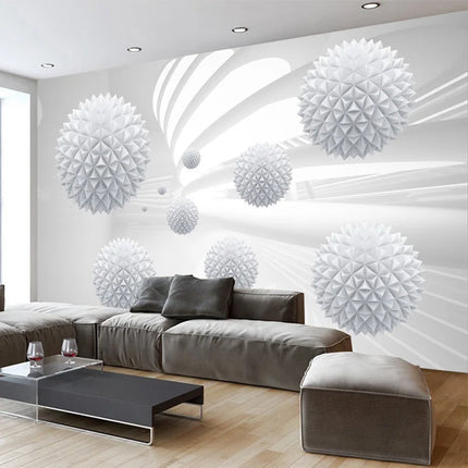 Custom Modern 3D Spherical Mural Wallpaper