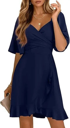 A-Line Dress Women Summer Thin Casual Midi Vacation Dress - Allneon - A-Line Dress - Mad Fly Essentials