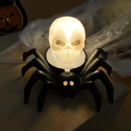 Halloween Decor LED Candle Light Spider Skull Props - Halloween Decor - Sky Fragrant - Mad Fly Essentials