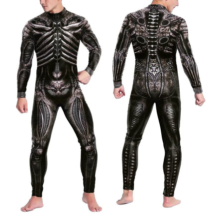 Men 3D Skeleton Costume Outfit Set - Mad Fly Essentials