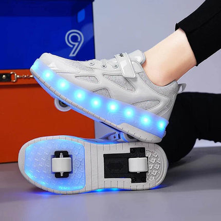 Kids LED Incline Roller Skate Sneakers - Mad Fly Essentials