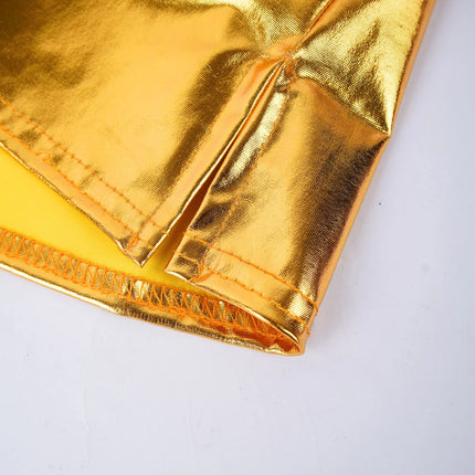 Mini Skirt Women Metallic Dance Clubwear Skirts - Mini Skirt - Akyzo - Mad Fly Essentials