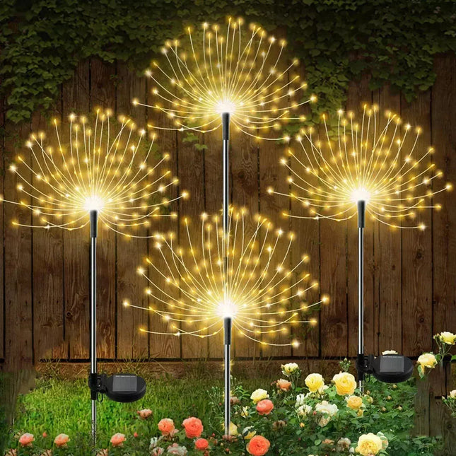 Solar LED Fireworks Grass-Globe Dandelion Light - Lighting & Bulbs Mad Fly Essentials