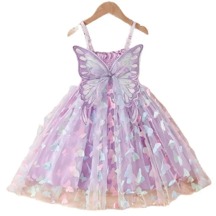 Princess Dress Girls Sleeveless Butterfly Dress - Princess Dress - NNJXD - Mad Fly Essentials