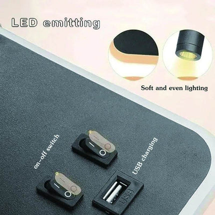 6W Minimalist USB Rectangular Wall Lamp - Mad Fly Essentials