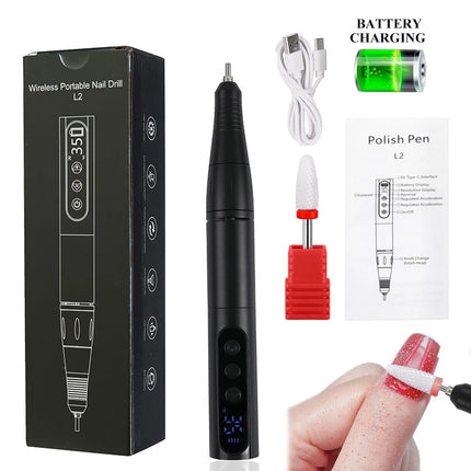 Nail Essentials 35k RPM Rechargeable Portable USB Nail Drill Machine - Nail Essentials - Maange - Mad Fly Essentials