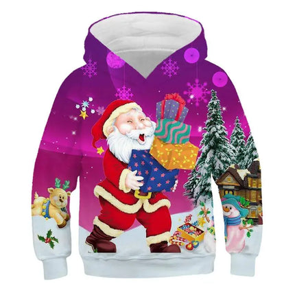 Baby Boy Party Red Santa Hoodies - Kids Shop Mad Fly Essentials