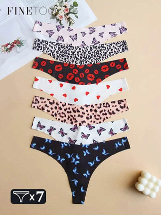 Women Butterfly Leopard Thong Panties - Mad Fly Essentials