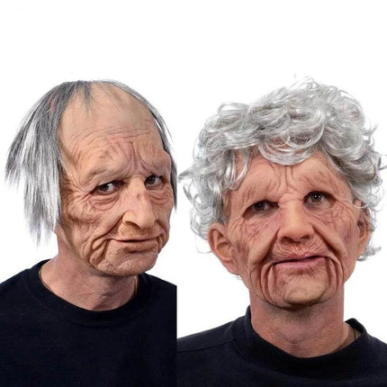 Kids Boys Old Granny Costume Mask - Mad Fly Essentials