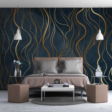 Custom Abstract-Lines Personality 3D Mural Wallpaper - Home & Garden Mad Fly Essentials