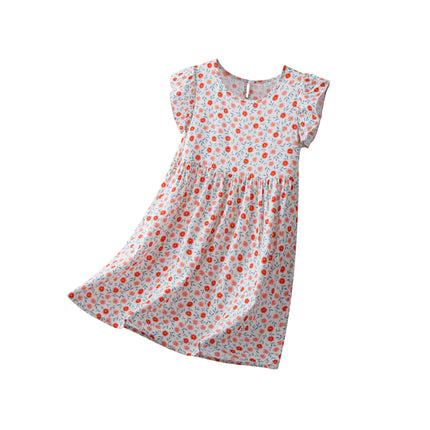 Party Dress Baby Girl Summer Cartoon Dinosaur Rainbow Dress - Party Dress - GirlyMax - Mad Fly Essentials