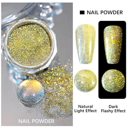 Nail Essentials Rainbow Glitter Holographic Seasonal Decor Gel - Nail Essentials - Julystar - Mad Fly Essentials