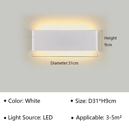 LED Wall Sconce Minimalist Bedside Indoor Light - LED Wall Sconce - JGT - Mad Fly Essentials