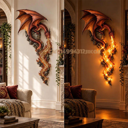 LED Wall Sconce Dragonfire Guardian Gothic Wall Light - LED Wall Sconce - Chinly - Mad Fly Essentials
