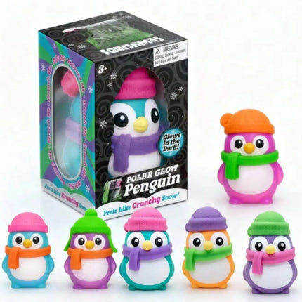 Activity Toys Glow Dark Arctic Penguin Fidget Toy - Activity Toys - Animalie - Mad Fly Essentials