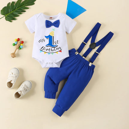 Clothing Set Baby Boy First Birthday Rompers Overalls - Clothing Set - Prowow - Mad Fly Essentials