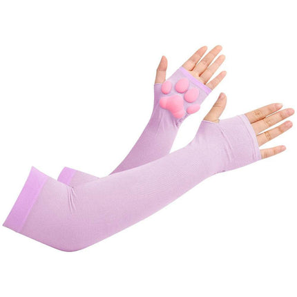 Women 3D Cat Paw Gloves High Socks - Mad Fly Essentials