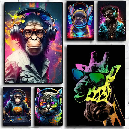 Wall Decor Funny Animal Canvas Art Print Kids Room Decor - Wall Decor - hdprints - Mad Fly Essentials
