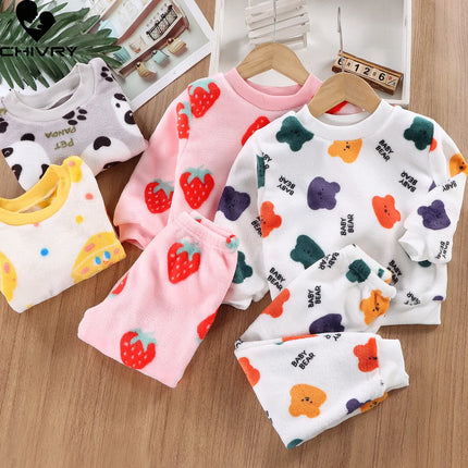 Baby Girl Cartoon Princess Sleepwear Pajama Sets