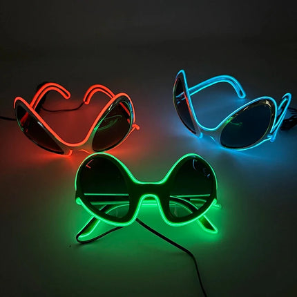Men Sunglasses Halloween Funny Alien Style Luminous Eyewear - Men Sunglasses - DDDLONG - Mad Fly Essentials