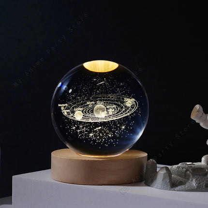 LED Night Light 3D Crystal RGB Planetary Galaxy Lamp - LED Night Light - Trecaan - Mad Fly Essentials