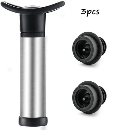Kitchen Essentials Stainless Wine Stopper Vacuum Pump - Kitchen Essentials - Vankood - Mad Fly Essentials